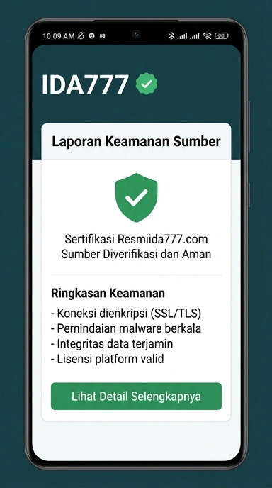 Tampilan kanal resmi ida777